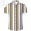 Order Mens Hawaiian Short Sleeve Shirts Yellow Stripes