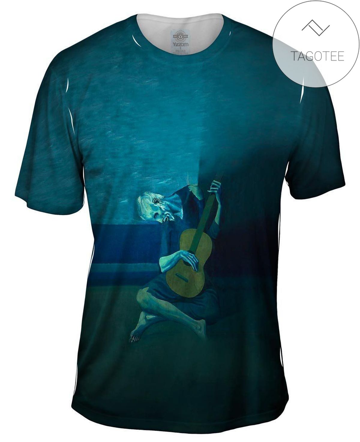 Pablo Picasso – Old Guitarist (1903) Mens All Over Print T-shirt