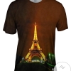Paris Dream At Night Mens All Over Print T-shirt