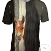 Peek A Boo Horse Mens All Over Print T-shirt