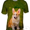 Pembroke Welsh Corgi Puppy Mens All Over Print T-shirt
