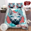 Personalized 3D Illustration Sphynx Cat Animal 183 Bedding Set 2022