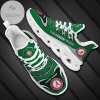 Personalized Alabama Crimson Tide NCAA Saint Patrick s Day Shamrock Custom Name Clunky Max Soul Shoes Sneakers For Mens Womens