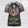 Personalized Black US Army Full Printed T-Shirt