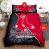 Personalized Boston Red Sox Bedding Sets Duvet Cover Luxury Brand Bedroom Sets BRS1 2022