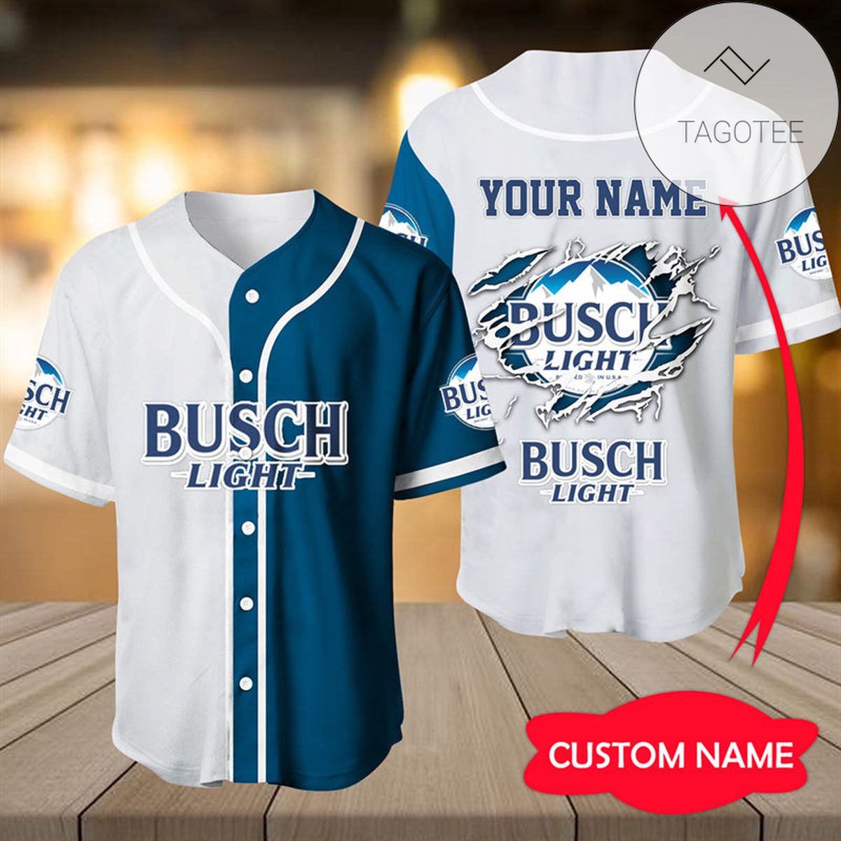 Personalized Busch Light Beer Jersey Shirt