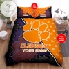 Personalized Clemson Tigers Bedding Sets Duvet Cover Luxury Brand Bedroom Sets CT2 2022