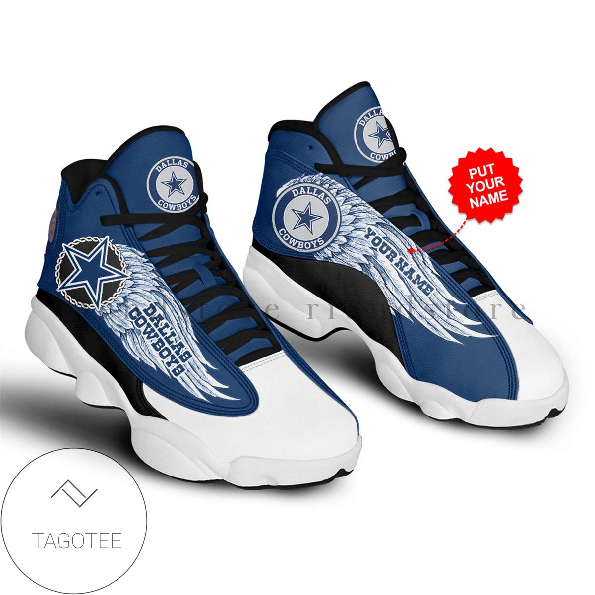 Personalized Dallas Cowboys Air Jordan 13 Shoes Sneakers