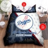Personalized Los Angeles Dodgers Bedding Sets Duvet Cover Luxury Brand Bedroom Sets LAC4 2022