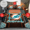 Personalized Miami Dolphins Bedding Sets Duvet Cover Luxury Brand Bedroom Sets MD4 2022