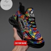 Personalized New York Giants Autism NFL Yeezy Sneakers Max Soul Shoes