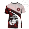 Personalized Red US Army Full Printed T-Shirt