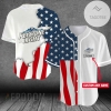 Personalized US Flag Keystone Light Baseball Jersey