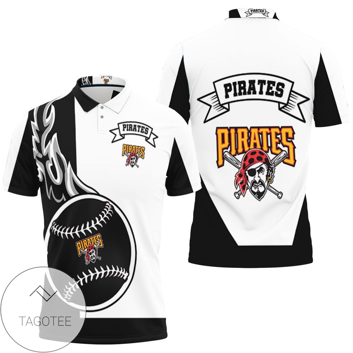 Pittsburgh Pirates 3d All Over Print Polo Shirt