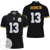 Pittsburgh Steelers James Washington Game Black Jersey Inspired Style All Over Print Polo Shirt