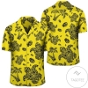 Polynesian Turtle Palm And Sea Pebbles Yellow Hawaiian Shirt Summer Button Up Shirt For Men Hawaiian Summer Trends Shirt 2020