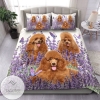 Poodle Purlpe Flower Dog Animal 97 Bedding Set 2022
