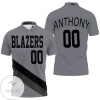Portland Trail Blazers 00 Anthony Jersey Inspired All Over Print Polo Shirt