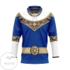 Power Rangers Zeo Blue Custom Hockey Jersey