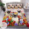 Pug Tulip Garden Dog Animal 91 Bedding Set 2022
