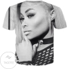 Rageon Blac Chyna B&w All Over Print T-shirt