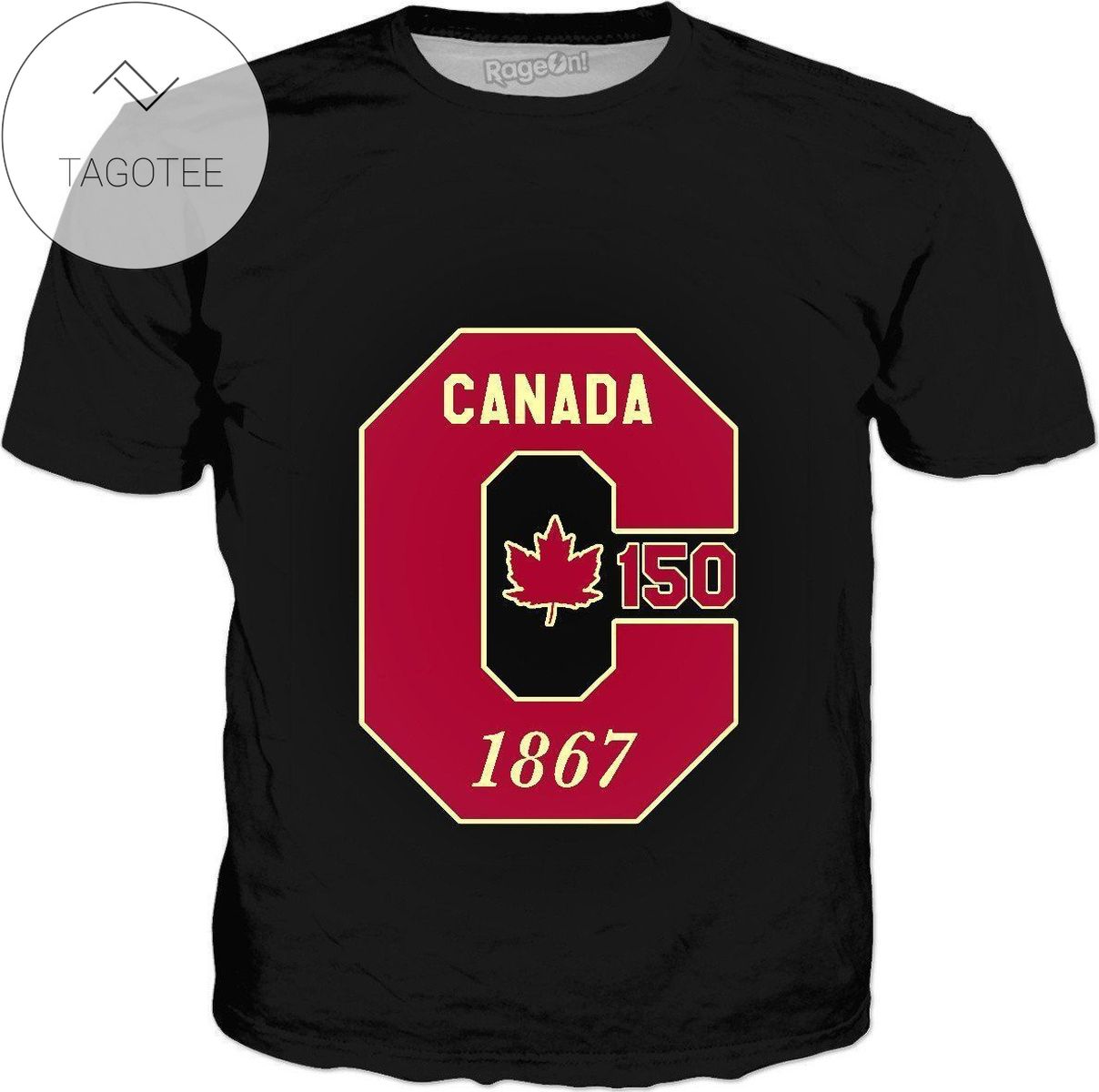 Rageon Canada 150th 1867 All Over Print T-shirt