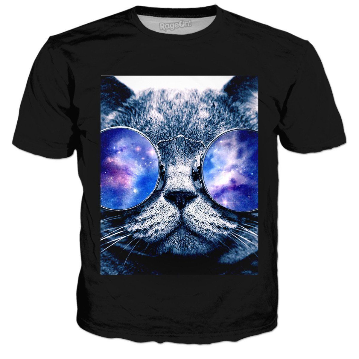 Rageon Classic Black/white All Over Print T-shirts
