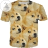 Rageon Doge Collage All Over Print T-shirt
