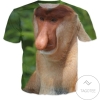 Rageon Proboscis Monkey All Over Print T-shirt