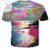 Rageon Psychedelic Beach All Over Print T-shirt