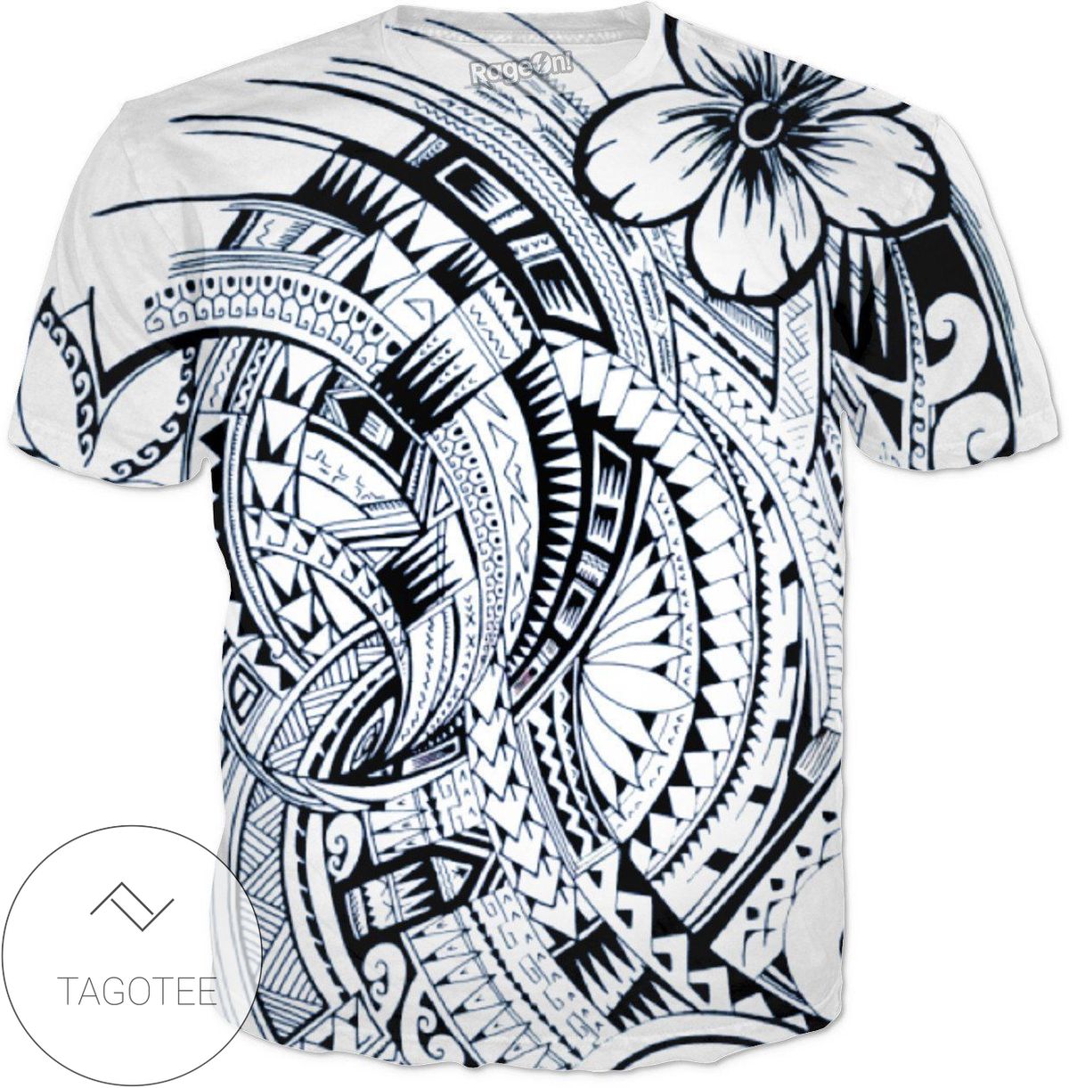 Rageon Samoan Tribal All Over Print T-shirt