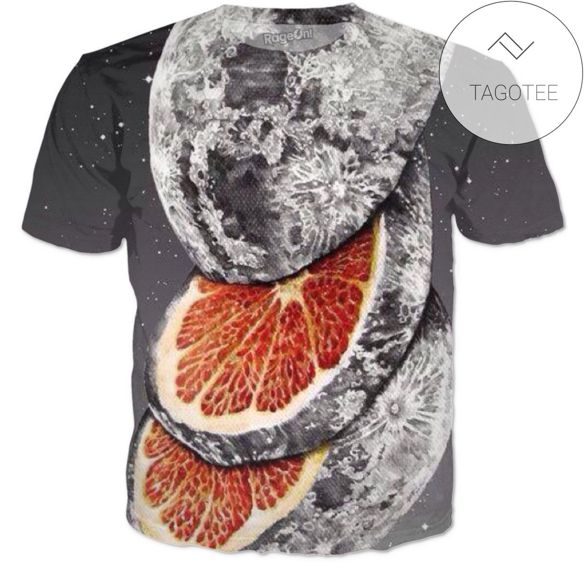 Rageon Slice Of The Moon All Over Print T-shirt Design