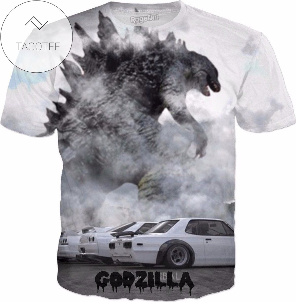 Rageon “godzilla” Nissan Gtr’s All Over Print T-shirt