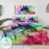 Rainbow Watercolour Cat Animal 109 Bedding Set 2022