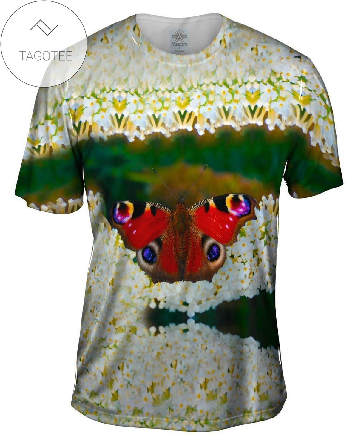 Reddish Butterfly Mens All Over Print T-shirt