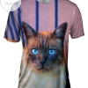 Sapphire Eyes Cat Mens All Over Print T-shirt