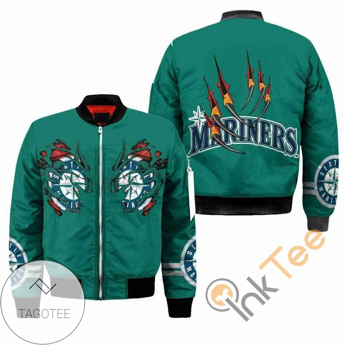 Seattle Mariners MLB Claws Apparel Best Christmas Gift For Fans Bomber Jacket