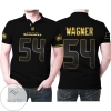 Seattle Seahawks Bobby Wagner #54 Nfl American Football Team Black Golden Edition 3d Designed Allover Gift For Seattle Fans All Over Print Polo Shirt