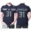Seattle Seahawks Kam Chancellor #31 Nfl American Football Navy 100th Season 3d Designed Allover Gift For Seahawks Fans All Over Print Polo Shirt