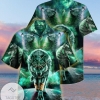 Shop 2022 Authentic Hawaiian Shirts Green King Wolf
