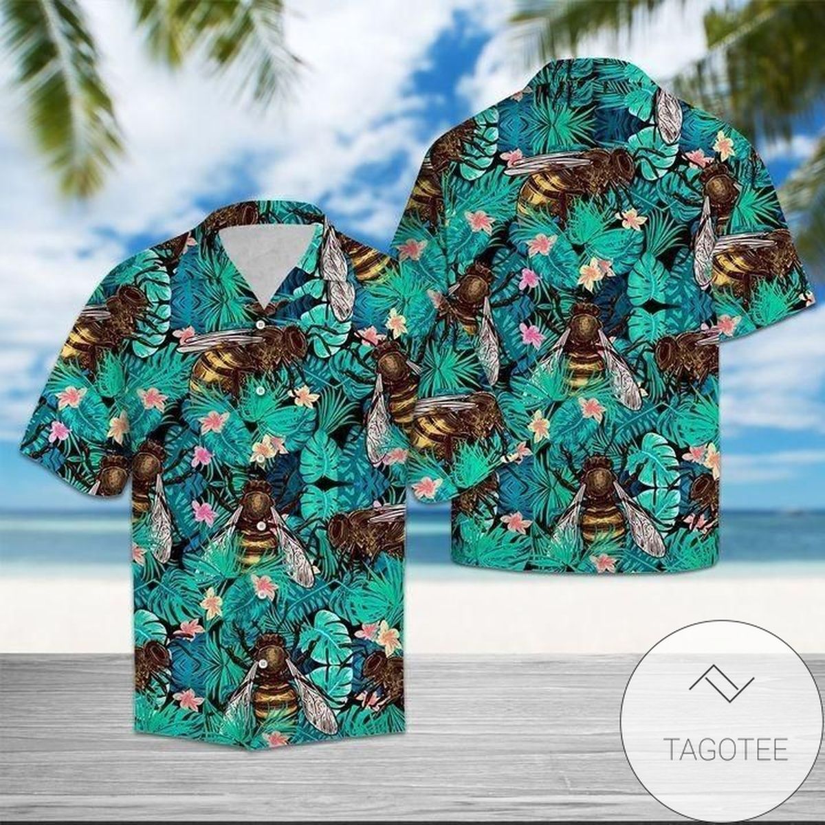 Shop Bee Tropical Authentic Hawaiian Shirt 2022