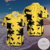 Shop Coconut Beach Black And Yellow Full Hawaiian Aloha Shirts V
