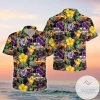 Shop Cool Jeep Yellow Flower Purple Unisex Hawaiian Aloha Shirts