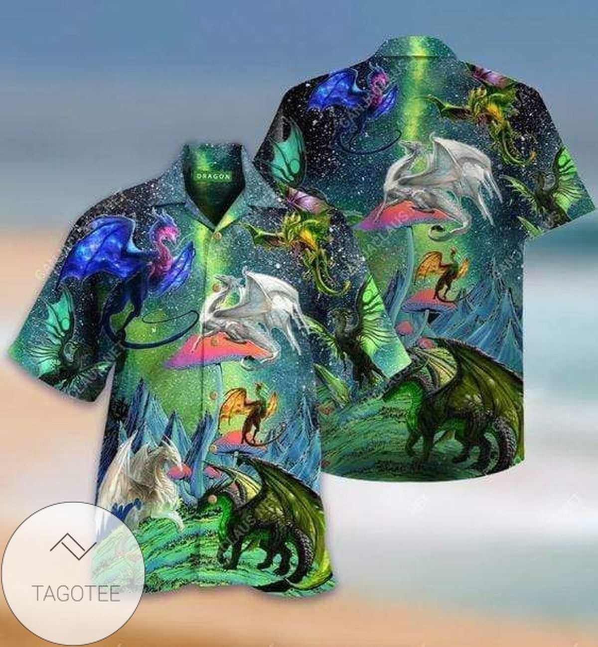 Shop From 1000 Unique 2022 Authentic Hawaiian Shirts Dragons In Northern Lights