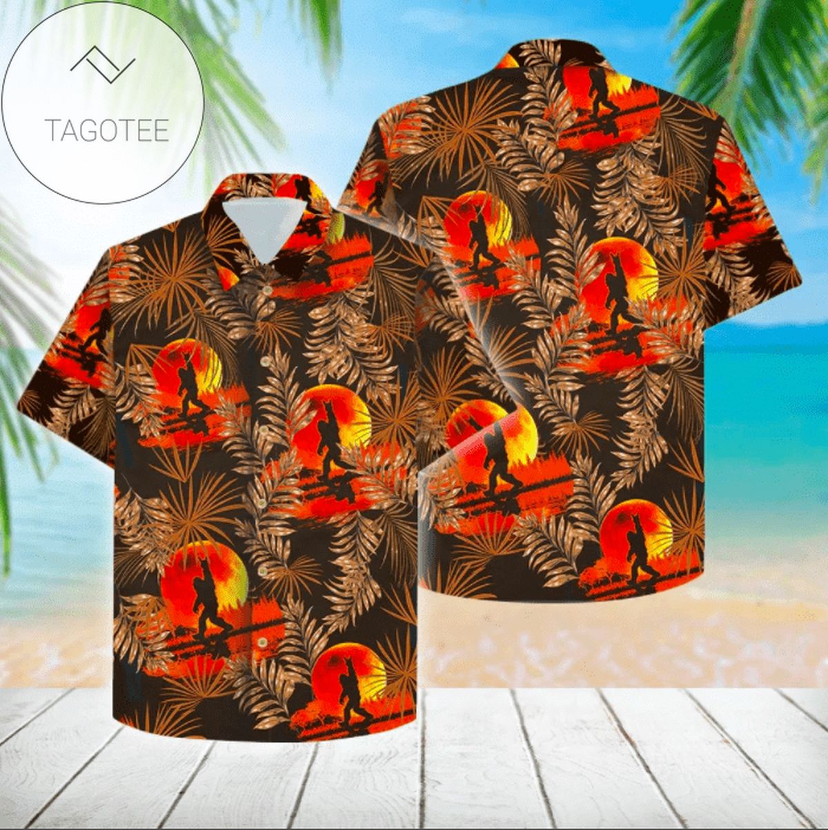Shop From 1000 Unique Bigfoot Red Moon Hawaiian Aloha Shirts