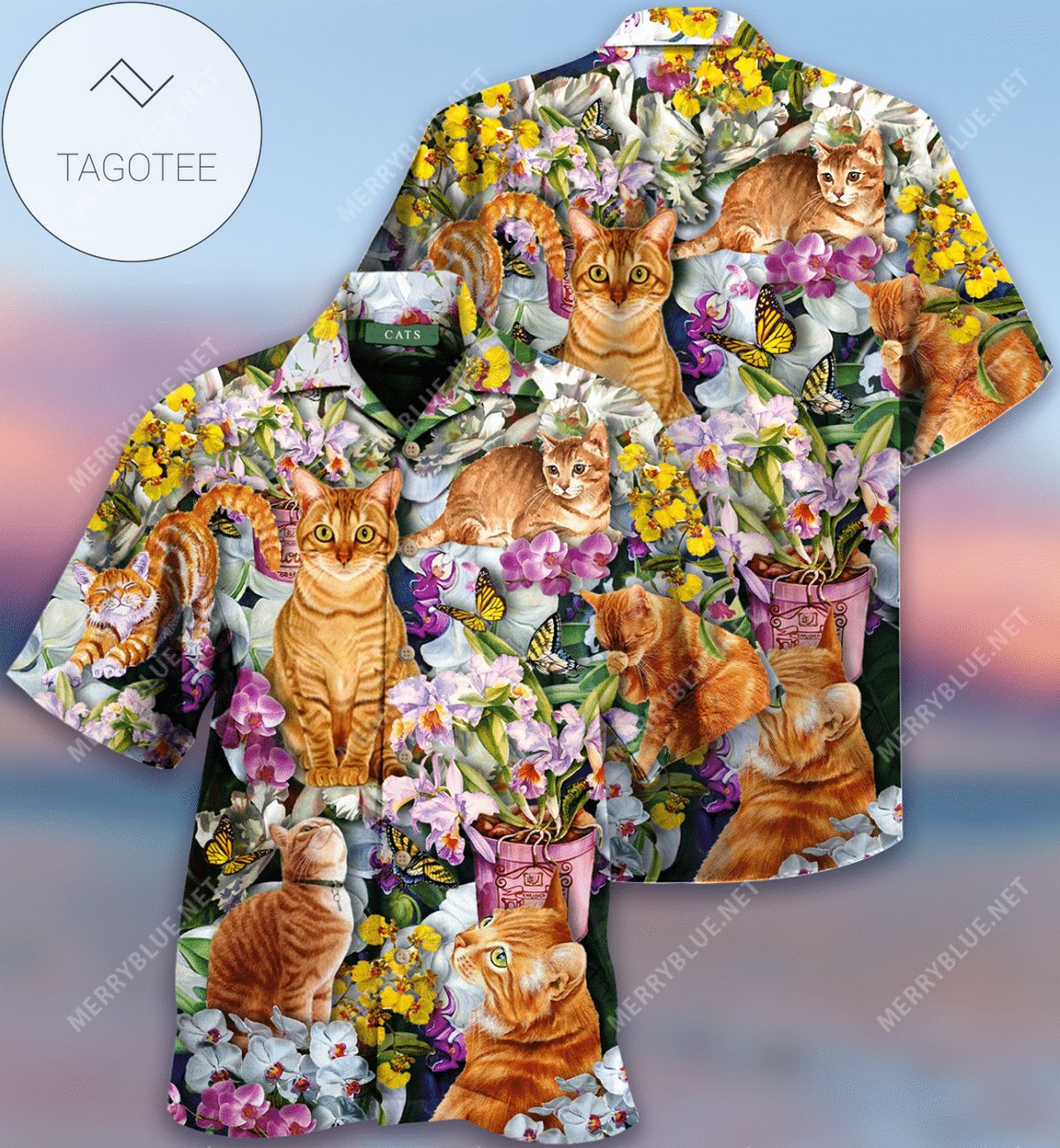 Shop From 1000 Unique Cats And Queen Of Flower Unisex Authentic Hawaiian Shirt 2022