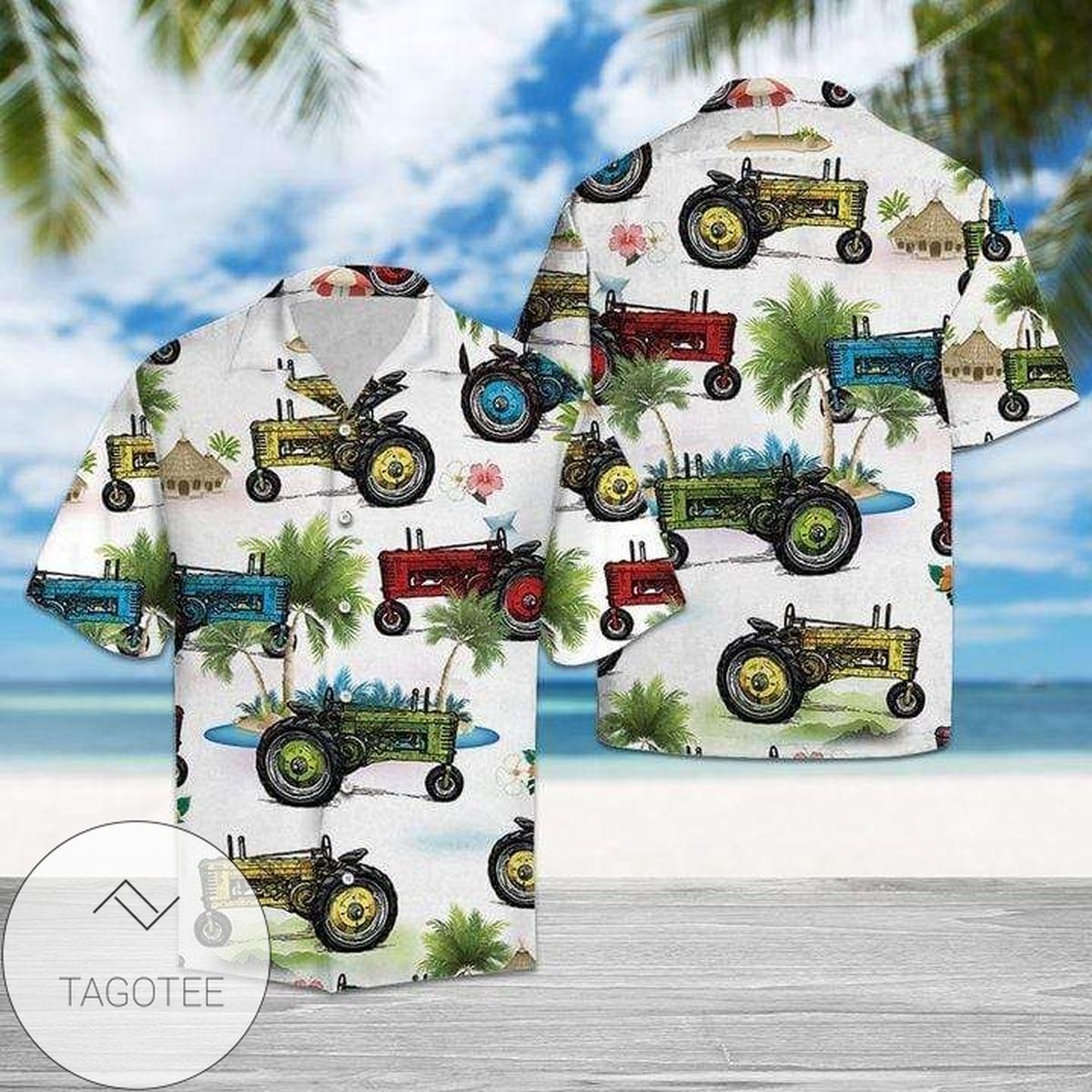 Shop From 1000 Unique Colorful Tractor Unisex 2022 Authentic Hawaiian Shirts Dh