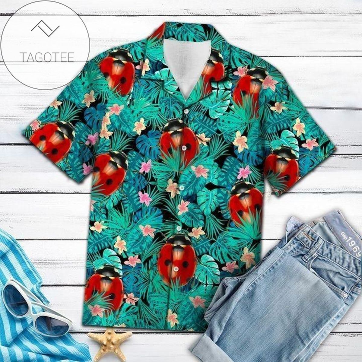 Shop From 1000 Unique Ladybug Tropical Authentic Hawaiian Shirt 2022