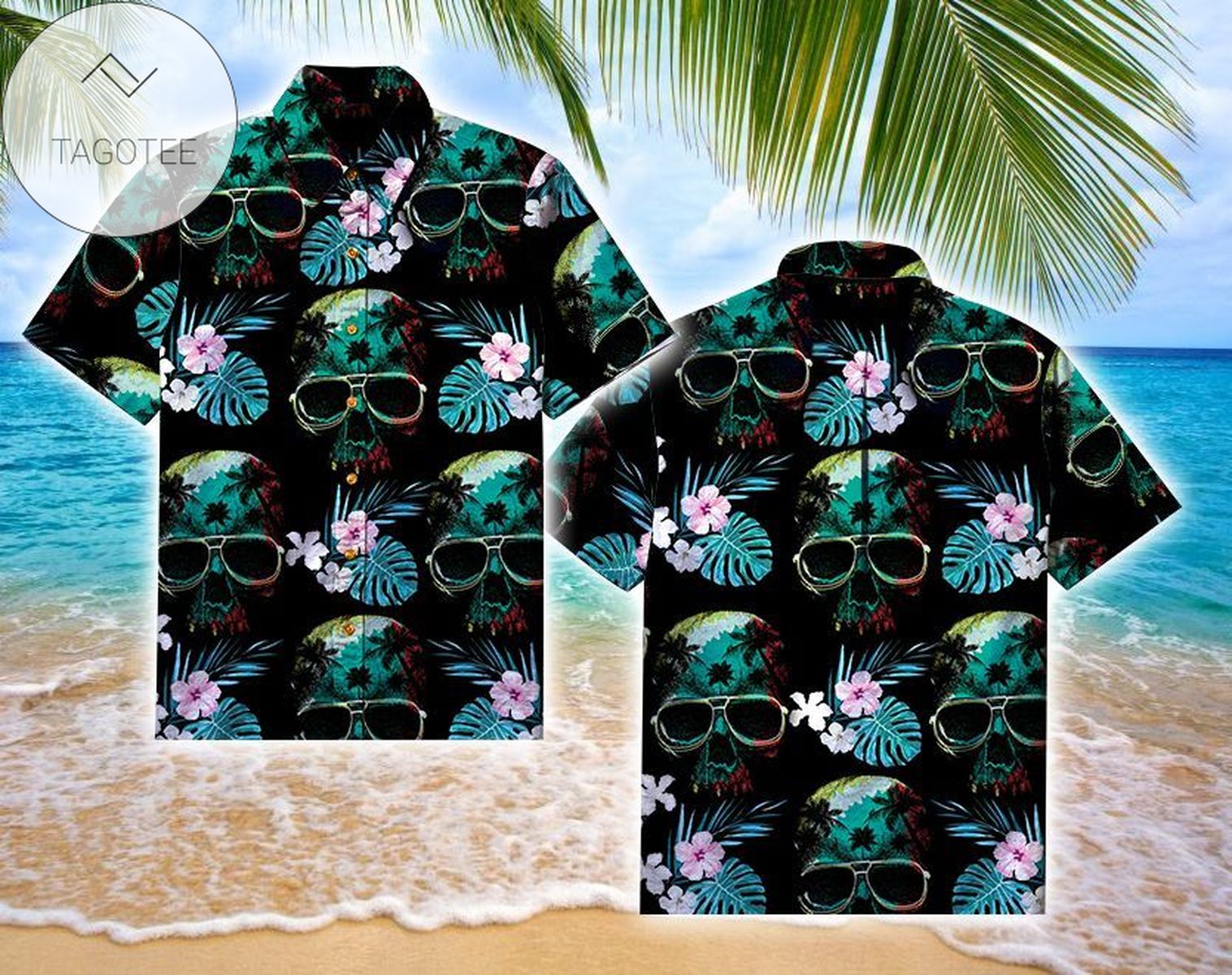 Shop From 1000 Unique Skull Cool Tropical Full Authentic Hawaiian Shirt 2022s