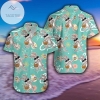 Shop Funny Dabbing Bunny With Egg Happy Easter Green 2022 Authentic Hawaiian Shirts